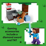 LEGO Minecraft Steves Taiga Adventure Building Toy for Boys Girls Video Game Playset Toy Figures for Kids Ages 6 W 2 Minifigures 2 Pretend Play Animals Gift Idea for Birthdays 21583