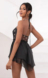 Halter Romper in Black