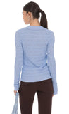 Textured Ribbed Top in Blue