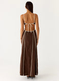 Kerli Maxi Dress Cool Chocolate