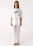 Matcha Lace Pants White
