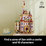 LEGO Disney Princess Beauty and The Beast Castle Building Set Room Decor for Women Men Ages 18 Model Building Kit for Adults Book Shelf Display Gift for Disney Fans 43263