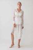Haime Lace Hankie Midi Skirt Ivory