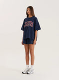Navy Fourth Athletics Oversized T Shirt