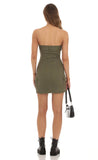 Cargo Mini Dress in Green