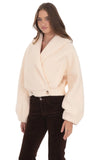 Boucl Jacket in Blush Beige