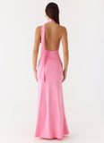 On My Way Bodysuit Maxi Dress Pink