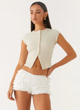 Pixie Bloomer Shorts White