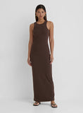 Chocolate Jersey Midaxi Dress