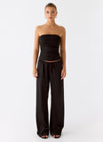 Deacon Low Rise Pants Black