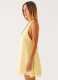 Industry Mini Dress Pastel Yellow