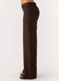 Hot as Ice Low Rise Pants Chocolate