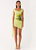 Good Fortune Mini Dress Lime
