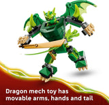 LEGO NINJAGO Lloyds Dragon Mech Battle Pack 71862 Building Toys for Boys Girls Ages 6 Action Figure for Pretend Play 3 Minifigures 81 pieces Gift for Birthdays