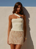 Sea Spray Strap Top Yellow