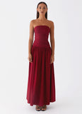 Carmel Maxi Dress Merlot