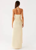 Signal Halter Maxi Dress Sunny Yellow
