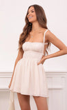 Fit and Flare Dress in Cream