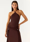 Becerra Midi Dress Cool Chocolate