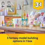 LEGO Creator 3 in 1 Unicorn Castle Building Toy for Kids Unicorn Toy Trio for Girls Boys Ages 8 Build 3 Pretend Play Toys with 1 Set of Building Blocks Gift Idea for Birthdays 31175
