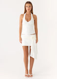 Kyre Beaded Top White