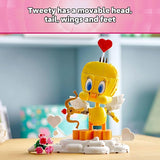 LEGO Looney Tunes Sweetheart Tweety Bird Building Toy for Adults Kids Tweety Figure W Display Pedestal Accessories for Girls Boys Ages 12 Gift for Looney Tunes Fans 40824