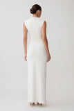 Elliot High Neck Sleeveless Maxi Dress White