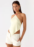 Viona Halter Top Yellow