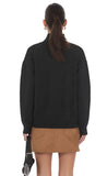 Turtle Neck Knit Jumper in Black