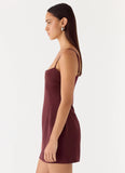 Clementine Mini Dress Merlot