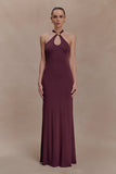 Ramona Modal Maxi Dress With Hardware Mahogany