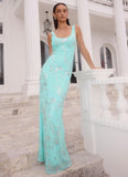Silvana Maxi Dress Aqua