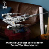LEGO Star Wars The Mandalorians N 1 Starfighter 75442 Collectible Building Set for Adults Ages 18 Movie Display for Bedroom or Book Shelf 1809 pieces Gift for Men Women