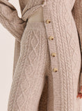 Taupe Cable Knitted Trousers
