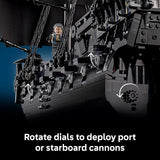LEGO Icons Captain Jack Sparrows Pirate Ship Building Set for Adults Ages 18 Room Decor for Office Bedroom or Shelf Collectible Black Pearl Ship for Pirates of The Caribbean Fans 10365