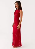 Worldwide Maxi Dress Raspberry