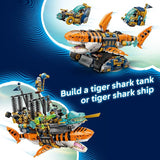 LEGO DREAMZzz Tiger Shark Tank Building Toy for Boys Girls Ages 9 Pretend Play Set for Kids Ages 9 W 2 Build Options Includes 5 Minifigures Gift Idea for Birthdays 71515