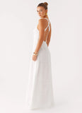 Kiana Halter Maxi Dress White