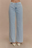 Caitlin Mid Rise Denim Jeans Light Blue