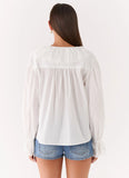 Verrin Cotton Blouse White