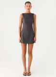 Lulita Mini Dress Charcoal Grey