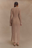Waverley Metallic Knit Swim Cover Up Gold