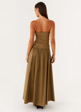 Carmel Maxi Dress Khaki