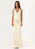 Sandrine Beaded Maxi Dress Yellow
