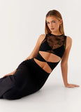 Imperial Maxi Dress Black