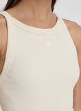 Beige Ribbed 4th Racer Vest