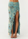 Lloyd Maxi Skirt Aqua Blur