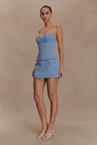Jaime Spaghetti Strap Suiting Top Ocean Blue