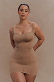 Jocelyn Backless Shapewear Mini Dress Latte