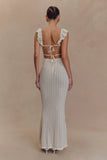 Ezra Lace Maxi Dress Ivory